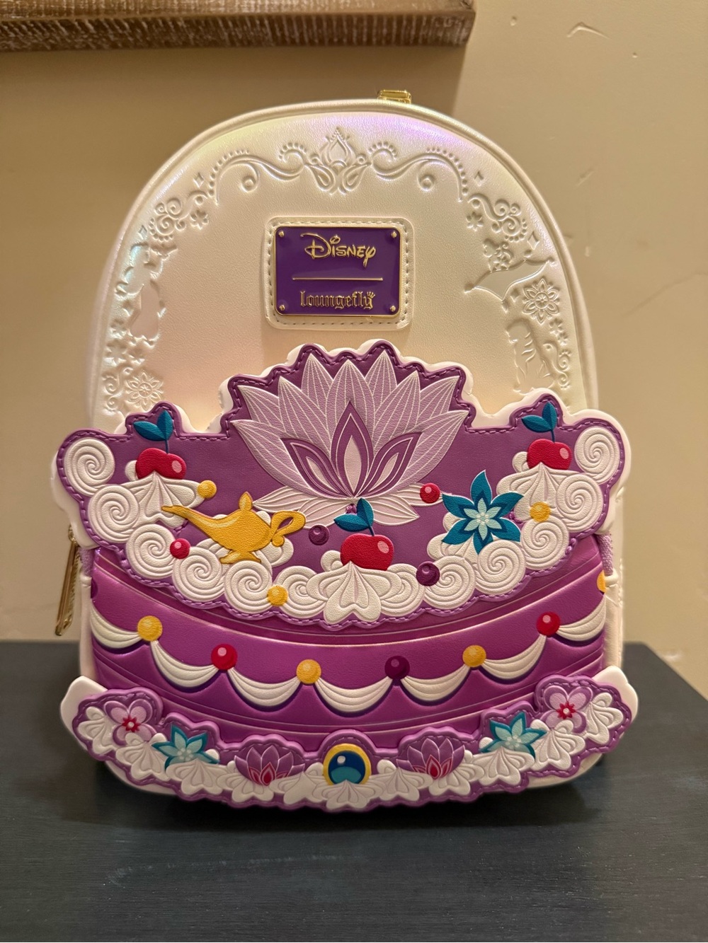 Disney Aladdin Jasmine Iridescent Cake Loungefly Mini Backpack